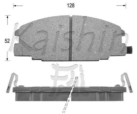 KAISHIN Комплект тормозных колодок, дисковый тормоз FK4029