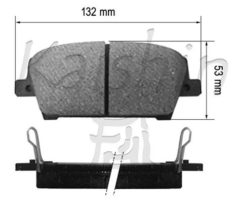 KAISHIN Комплект тормозных колодок, дисковый тормоз FK5147