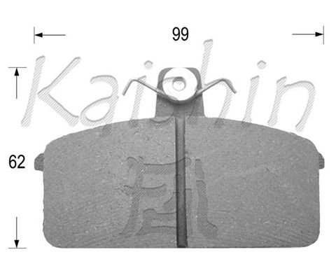 KAISHIN Комплект тормозных колодок, дисковый тормоз FK9056