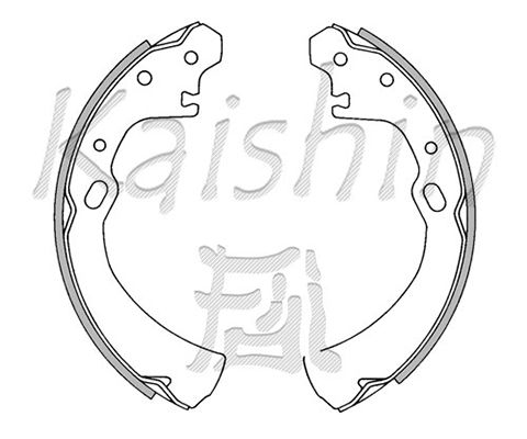 KAISHIN Комплект тормозных колодок K1176