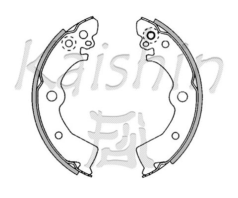 KAISHIN Комплект тормозных колодок K1185