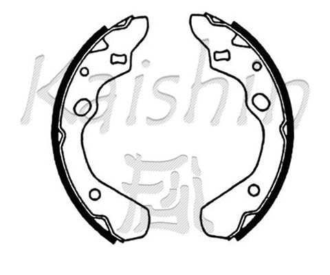 KAISHIN Комплект тормозных колодок K7925