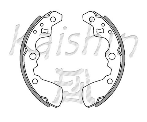 KAISHIN Комплект тормозных колодок K9933