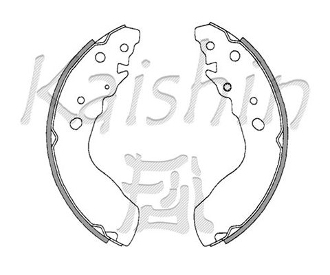 KAISHIN stabdžių trinkelių komplektas K9947
