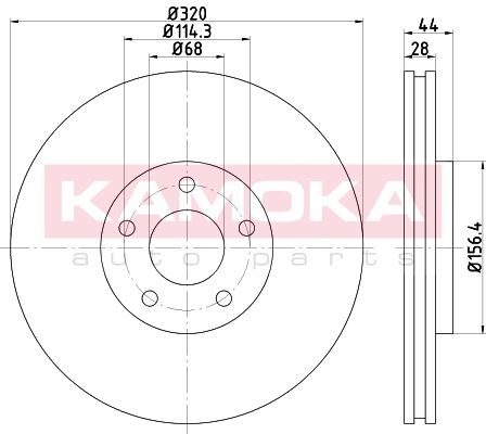 KAMOKA Тормозной диск 103290