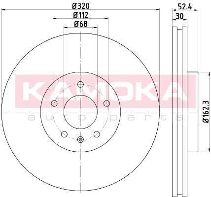 KAMOKA Тормозной диск 103309