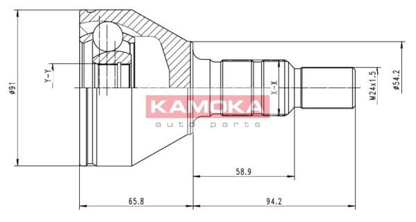 KAMOKA jungčių komplektas, kardaninis velenas 6039