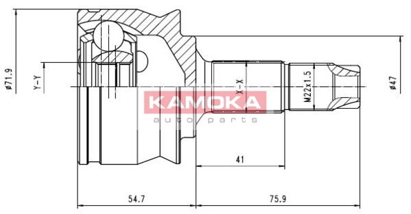 KAMOKA jungčių komplektas, kardaninis velenas 6259