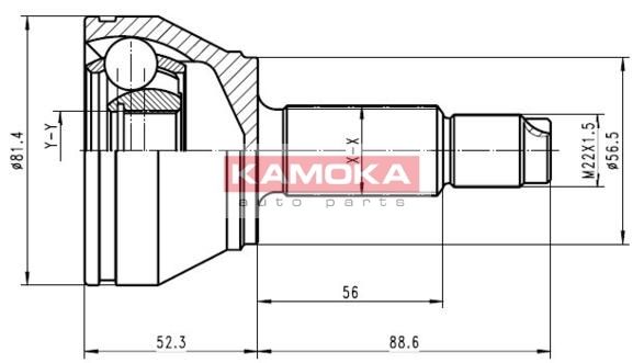 KAMOKA jungčių komplektas, kardaninis velenas 6708