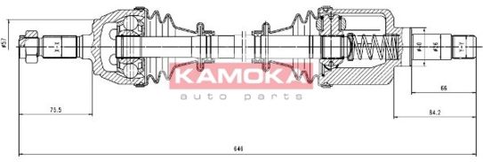 KAMOKA Приводной вал CT1138933