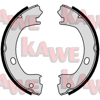 KAWE Комплект тормозных колодок, стояночная тормозная с 01015