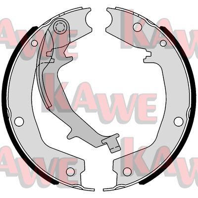 KAWE stabdžių trinkelių komplektas, stovėjimo stabdis 01053