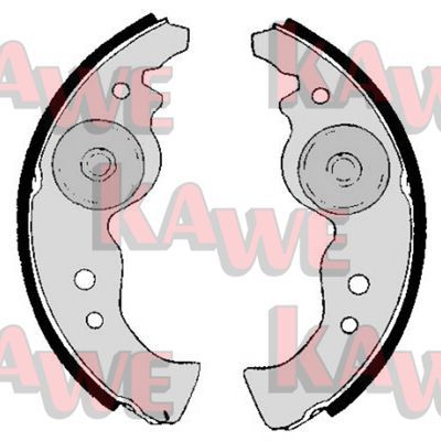KAWE Комплект тормозных колодок 04370