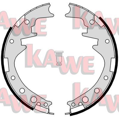 KAWE Комплект тормозных колодок 05150