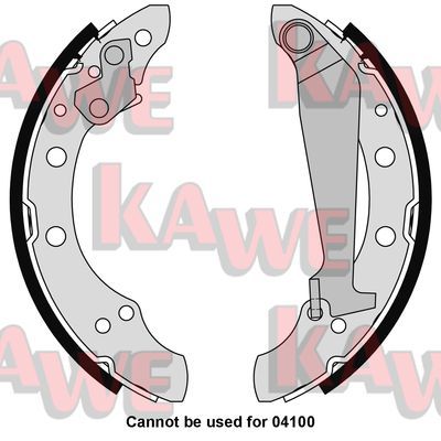KAWE stabdžių trinkelių komplektas 05730