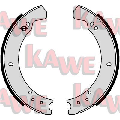 KAWE Комплект тормозных колодок 06080