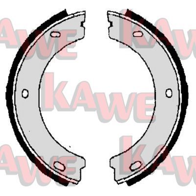 KAWE Комплект тормозных колодок, стояночная тормозная с 06400