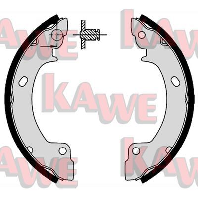 KAWE Комплект тормозных колодок 06410