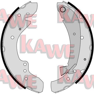 KAWE Комплект тормозных колодок 07110