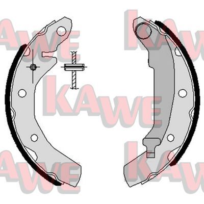 KAWE Комплект тормозных колодок 07260