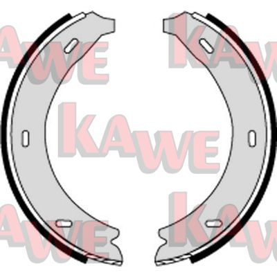 KAWE Комплект тормозных колодок, стояночная тормозная с 07320
