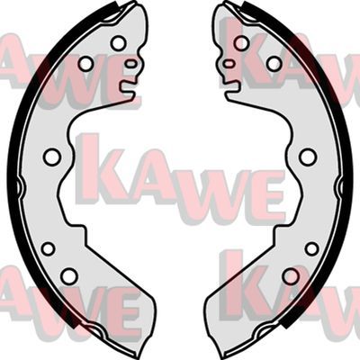 KAWE Комплект тормозных колодок 07760