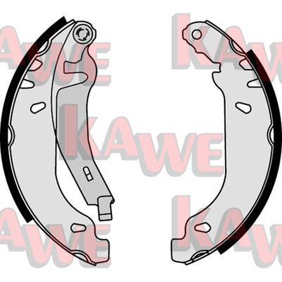 KAWE stabdžių trinkelių komplektas 07820