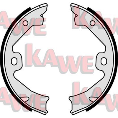 KAWE Комплект тормозных колодок, стояночная тормозная с 08140