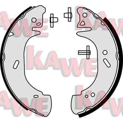 KAWE Комплект тормозных колодок 08440