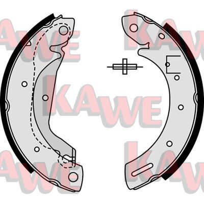 KAWE Комплект тормозных колодок 08500