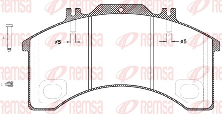 KAWE stabdžių trinkelių rinkinys, diskinis stabdys JCA497.30