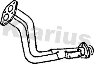 KLARIUS Труба выхлопного газа 110005