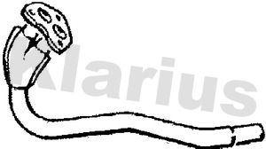 KLARIUS Труба выхлопного газа 120129