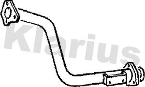 KLARIUS Труба выхлопного газа 120258