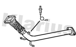 KLARIUS Труба выхлопного газа 120435