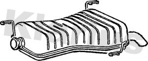 KLARIUS Глушитель выхлопных газов конечный 210495