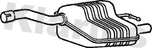 KLARIUS Глушитель выхлопных газов конечный 210688