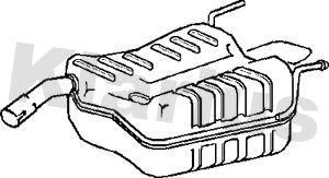 KLARIUS Глушитель выхлопных газов конечный 210930