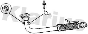 KLARIUS Труба выхлопного газа 301052