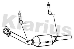 KLARIUS katalizatoriaus keitiklis 322761