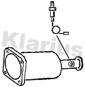 KLARIUS suodžių / kietųjų dalelių filtras, išmetimo sistem 399048