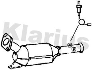 KLARIUS suodžių / kietųjų dalelių filtras, išmetimo sistem 399071