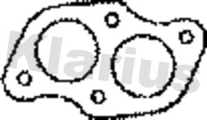 KLARIUS Прокладка, труба выхлопного газа 410327
