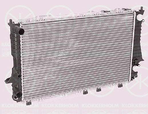 KLOKKERHOLM radiatorius, variklio aušinimas 0012302078