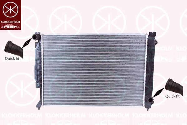 KLOKKERHOLM radiatorius, variklio aušinimas 0014302157