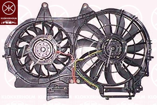KLOKKERHOLM Вентилятор, охлаждение двигателя 00192603
