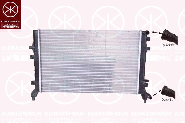 KLOKKERHOLM radiatorius, variklio aušinimas 0026302295