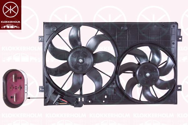 KLOKKERHOLM ventiliatorius, radiatoriaus 0026307548