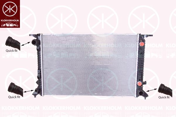 KLOKKERHOLM radiatorius, variklio aušinimas 0029302291