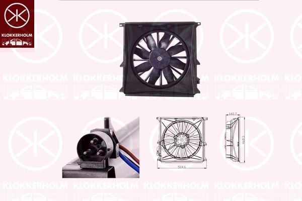 KLOKKERHOLM ventiliatorius, radiatoriaus 00602602